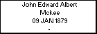 John Edward Albert Mckee
