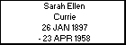 Sarah Ellen Currie