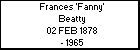 Frances 'Fanny' Beatty