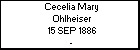 Cecelia Mary Ohlheiser