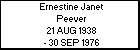 Ernestine Janet Peever