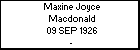 Maxine Joyce Macdonald