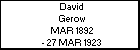David Gerow