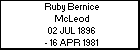 Ruby Bernice McLeod