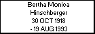 Bertha Monica Hinschberger