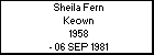 Sheila Fern Keown