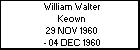 William Walter Keown