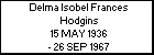 Delma Isobel Frances Hodgins