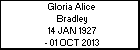 Gloria Alice Bradley