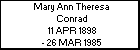 Mary Ann Theresa Conrad