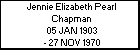 Jennie Elizabeth Pearl Chapman