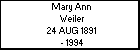Mary Ann Weiler