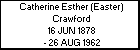 Catherine Esther (Easter) Crawford