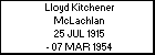 Lloyd Kitchener McLachlan