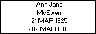 Ann Jane McEwen