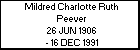Mildred Charlotte Ruth Peever