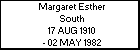 Margaret Esther South