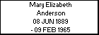 Mary Elizabeth Anderson