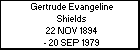 Gertrude Evangeline Shields