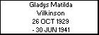 Gladys Matilda Wilkinson