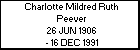 Charlotte Mildred Ruth Peever