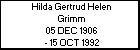 Hilda Gertrud Helen Grimm