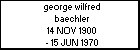 george wilfred baechler