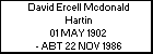 David Ercell Mcdonald Hartin