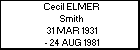 Cecil ELMER Smith