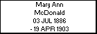 Mary Ann McDonald