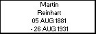 Martin Reinhart