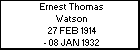 Ernest Thomas Watson