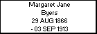 Margaret Jane Byers