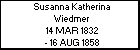 Susanna Katherina Wiedmer