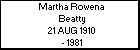 Martha Rowena Beatty