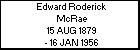 Edward Roderick McRae