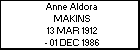 Anne Aldora MAKINS