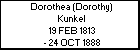 Dorothea (Dorothy) Kunkel