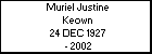 Muriel Justine Keown