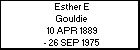 Esther E Gouldie