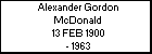 Alexander Gordon McDonald