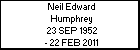 Neil Edward Humphrey
