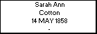 Sarah Ann Cotton