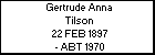 Gertrude Anna Tilson