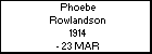 Phoebe Rowlandson