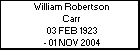 William Robertson Carr