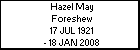 Hazel May Foreshew