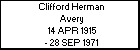 Clifford Herman Avery