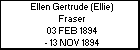 Ellen Gertrude (Ellie) Fraser