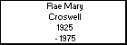 Rae Mary Croswell